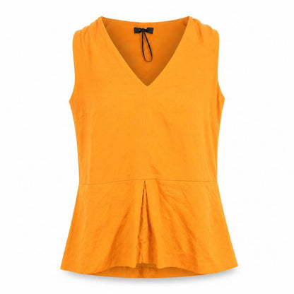 Womens UK Size 10 Marks and Spencer Orange Basic Blouse