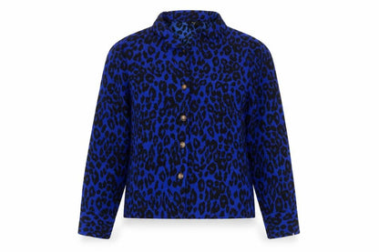Womens UK Size 10 New Look Blue Basic Button-Up