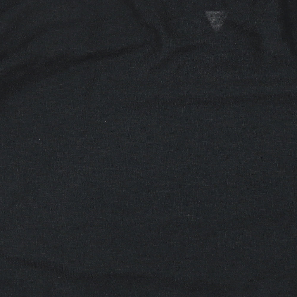 Womens UK Size L Preworn Black Basic Blouse