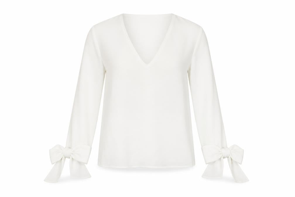 Womens UK Size XS Zara White Basic Blouse
