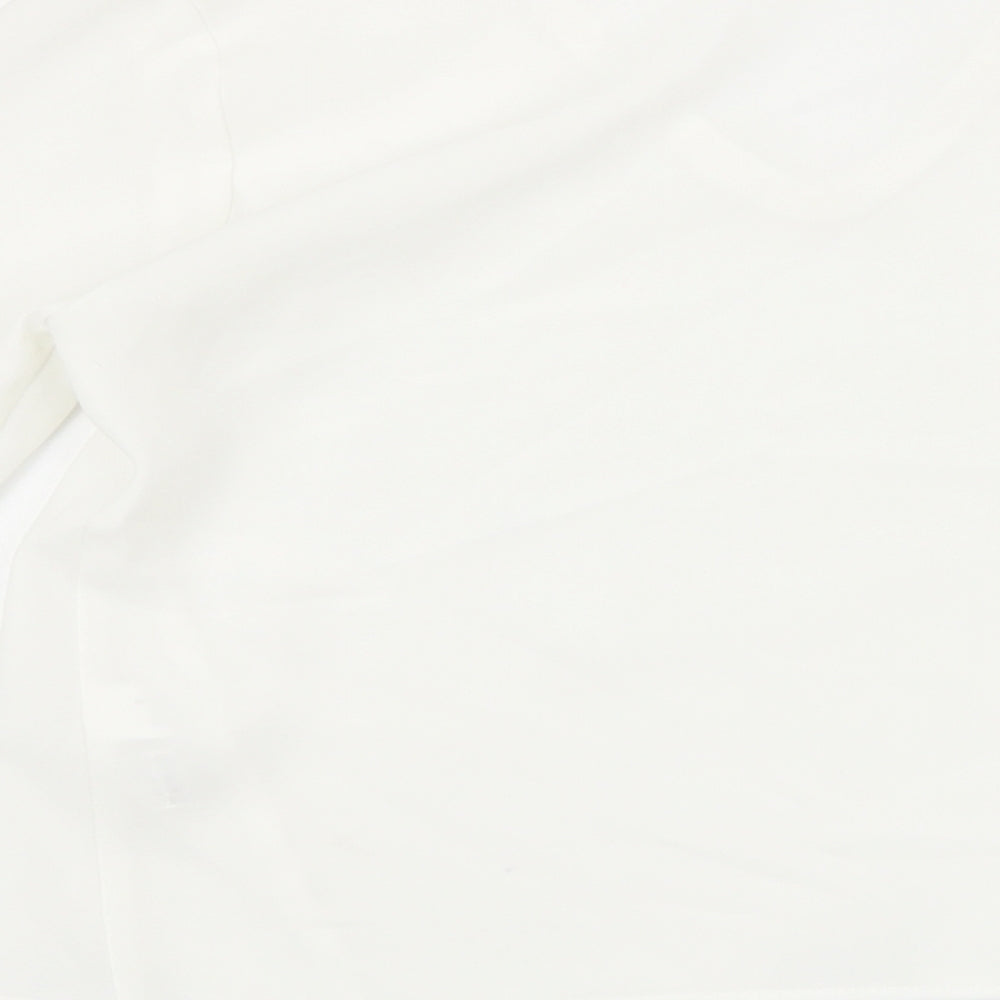 Womens UK Size XS Zara White Basic Blouse