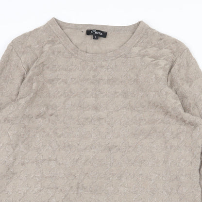 Womens UK Size S Emreco Beige Pullover Jumper