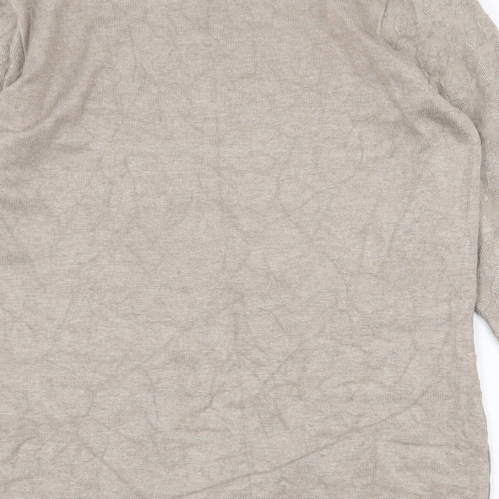 Womens UK Size S Emreco Beige Pullover Jumper