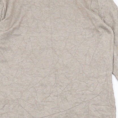 Womens UK Size S Emreco Beige Pullover Jumper