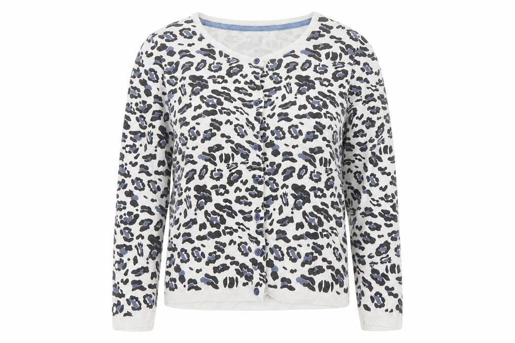 Womens UK Size 8 Marks and Spencer White Cardigan Jumper