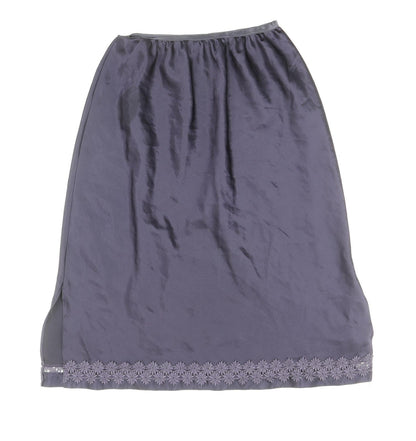 Marks and Spencer Womens Purple Floral Polyester Pettiskirt Skirt Size 12