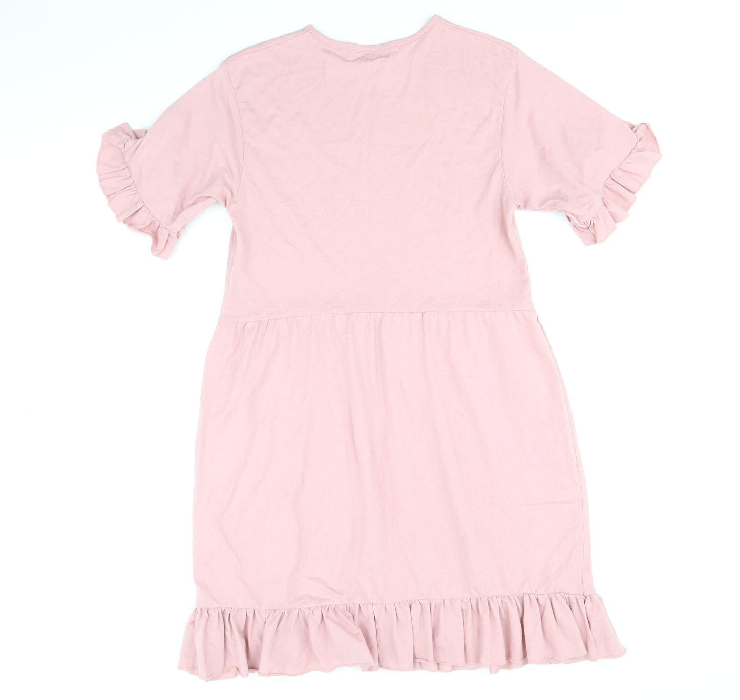 Missguided Womens Pink Polyester Fit & Flare Size 10 Round Neck Pullover