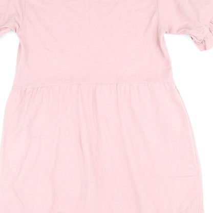 Missguided Womens Pink Polyester Fit & Flare Size 10 Round Neck Pullover