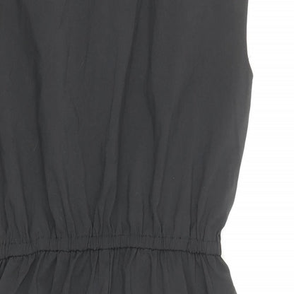 Lila Womens Black Nylon Fit & Flare Size 10 Round Neck Pullover