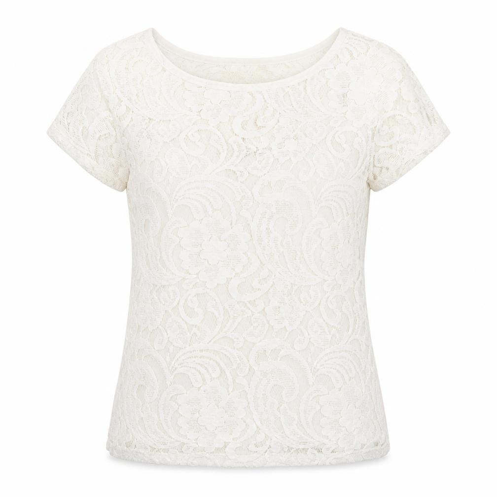 Womens UK Size 10 Glamorous White Basic Blouse