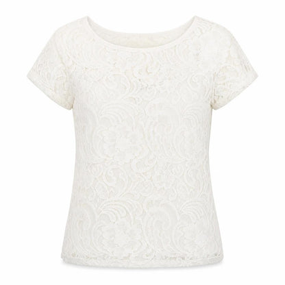 Womens UK Size 10 Glamorous White Basic Blouse