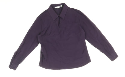 Womens UK Size 12 NEXT Purple Basic Blouse