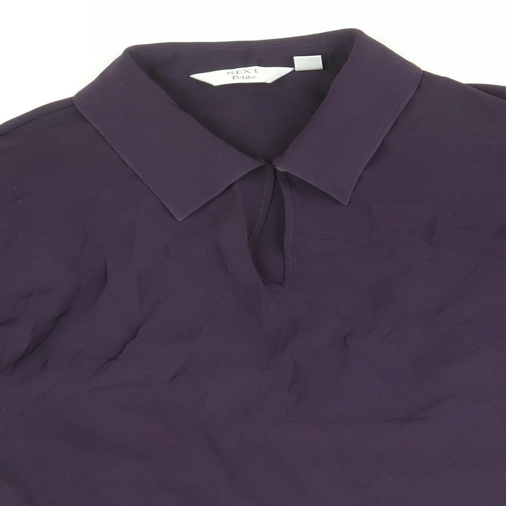 Womens UK Size 12 NEXT Purple Basic Blouse