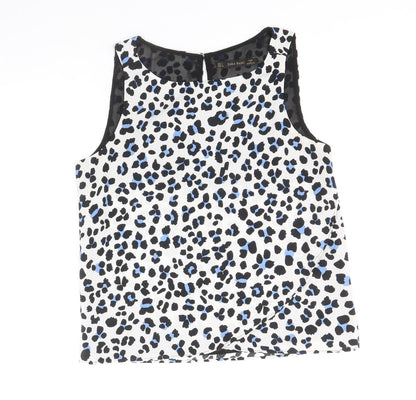 Womens UK Size S Zara White Basic Blouse