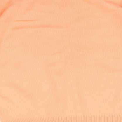 Damart Womens Pink Mock Neck Acrylic Pullover Jumper Size 10 - Size 10-12