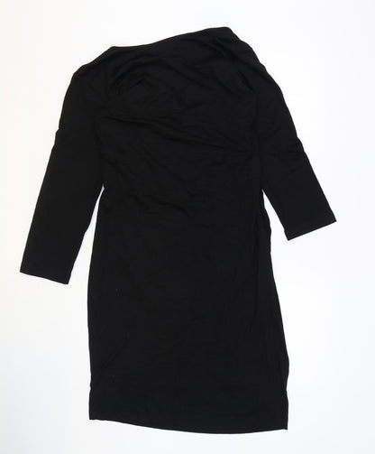 Body Flirt Womens Black Viscose Bodycon Size M V-Neck Pullover