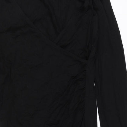 Body Flirt Womens Black Viscose Bodycon Size M V-Neck Pullover