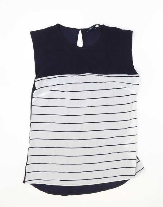 Womens UK Size S French Connection Black Basic Tank