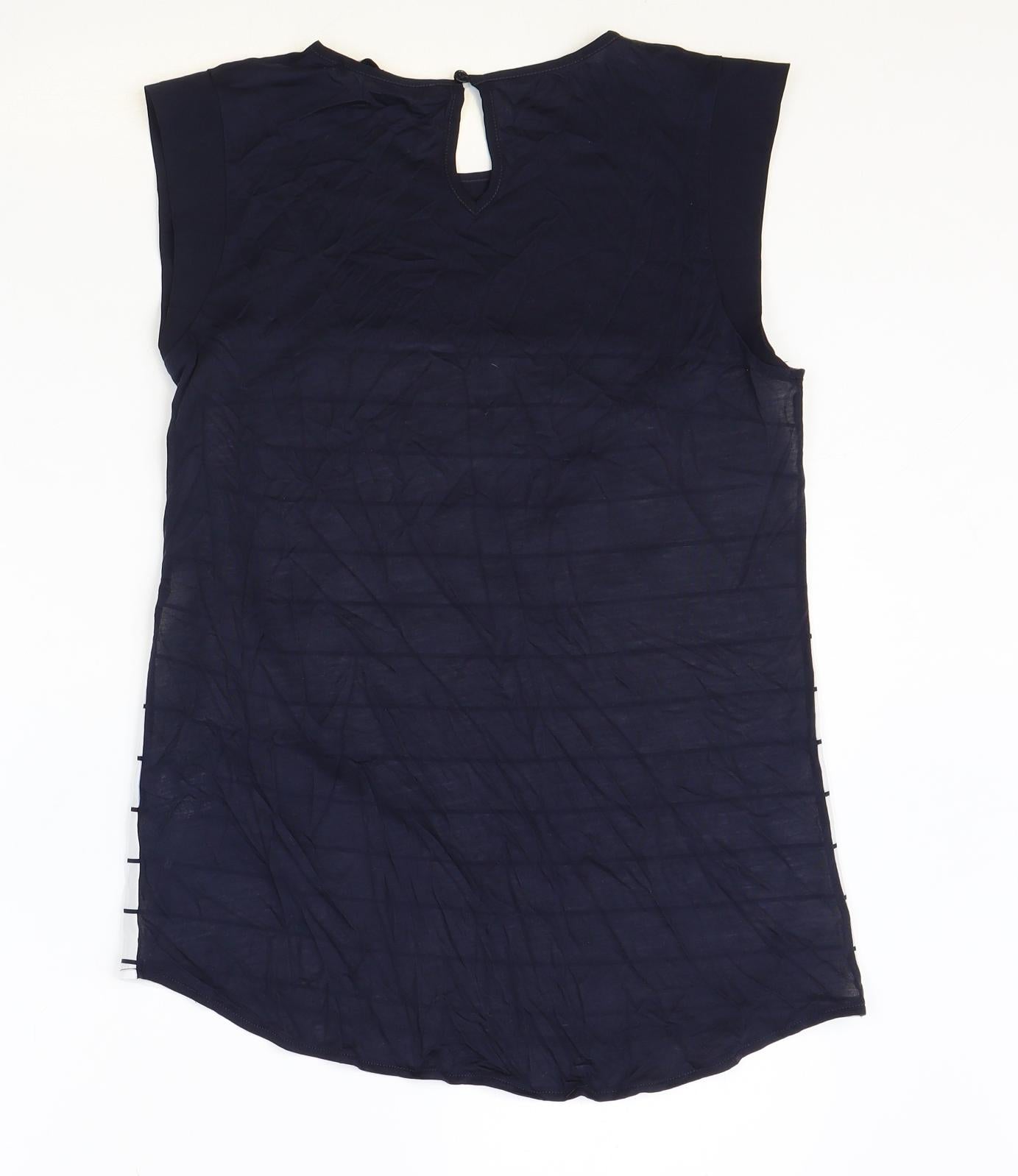Womens UK Size S French Connection Black Basic Tank