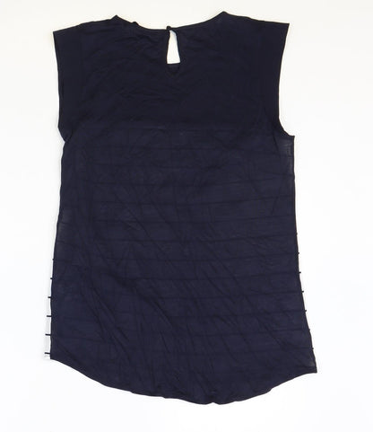 Womens UK Size S French Connection Black Basic Tank