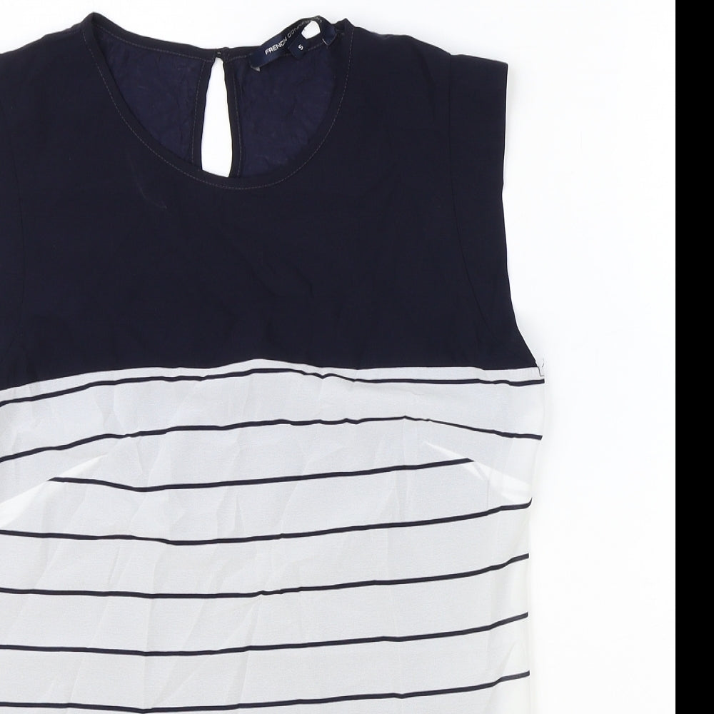 Womens UK Size S French Connection Black Basic Tank