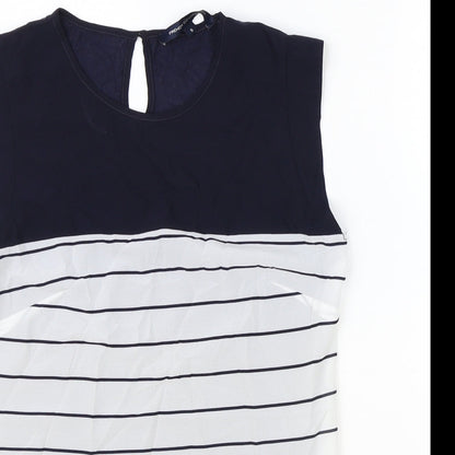 Womens UK Size S French Connection Black Basic Tank
