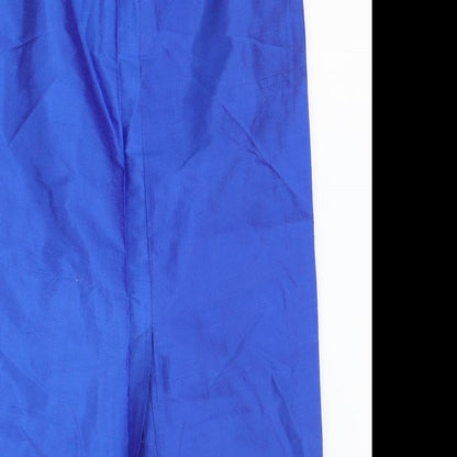 Monsoon Womens Blue Polyester Straight & Pencil Skirt Size 28 in Zip