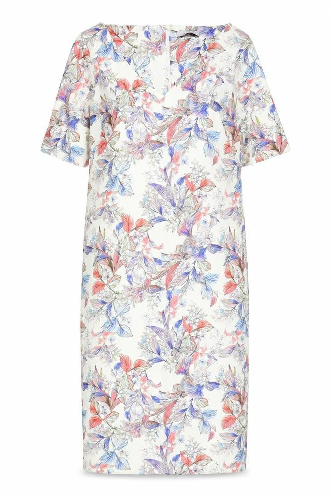 Marks and Spencer Womens Multicoloured Geometric Polyester Shift Size 12 Off the Shoulder Pullover