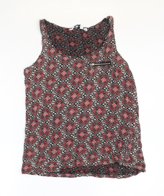 Womens UK Size 10 New Look Multicoloured Basic Tank
