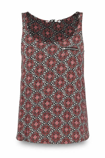Womens UK Size 10 New Look Multicoloured Basic Tank