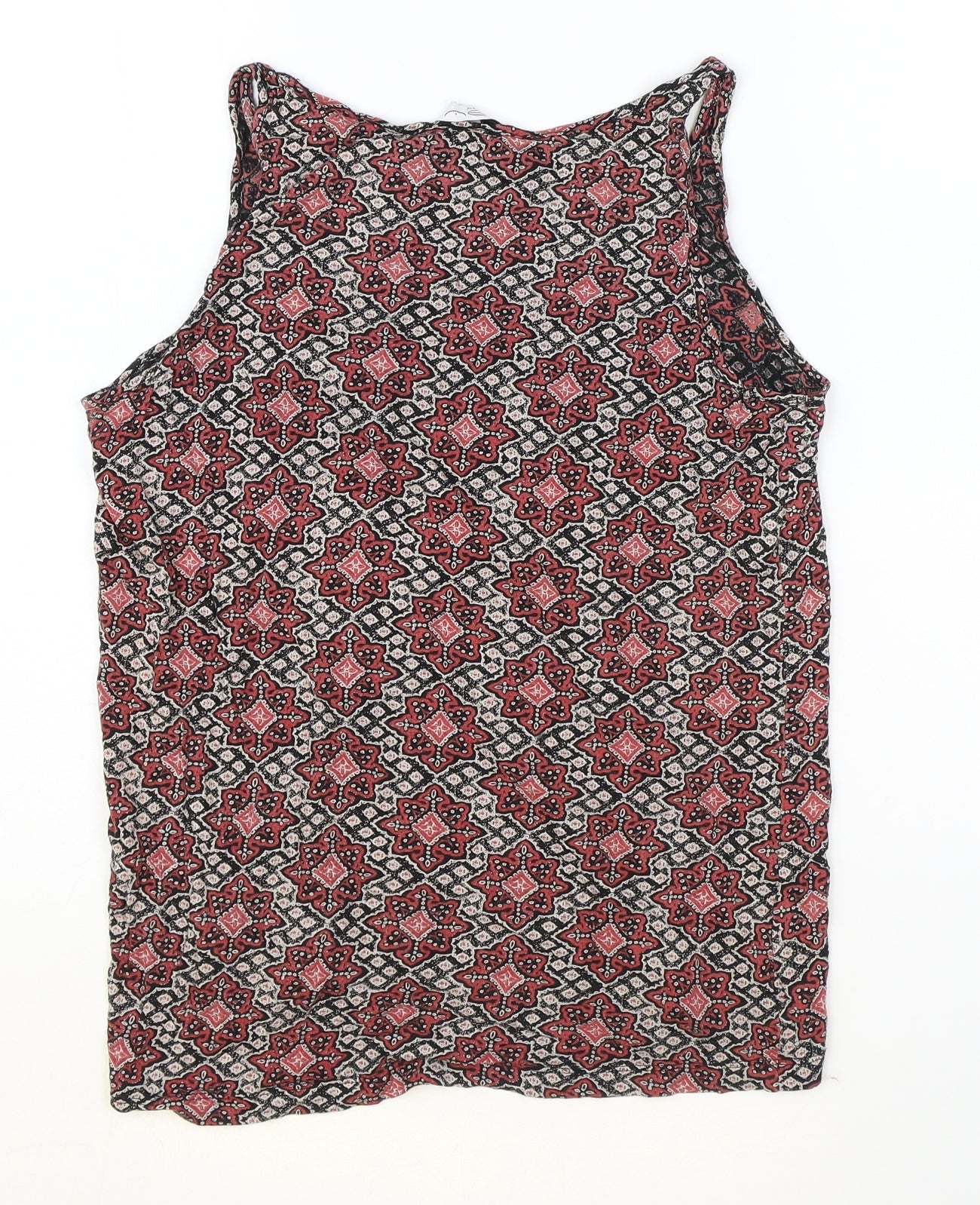 Womens UK Size 10 New Look Multicoloured Basic Tank