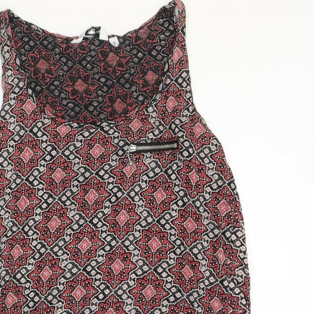 Womens UK Size 10 New Look Multicoloured Basic Tank