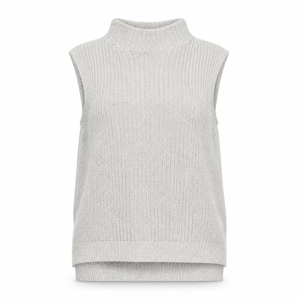 Womens UK Size 6 Warehouse Grey Vest Jumper