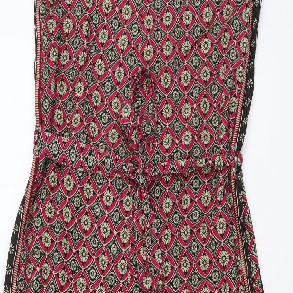 NEXT Womens Purple Geometric Viscose Jumpsuit One-Piece Size 3XS Pullover