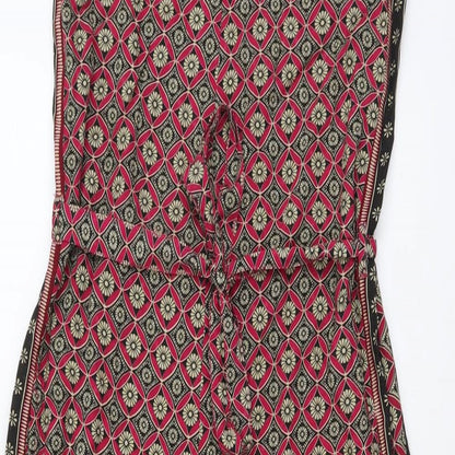 NEXT Womens Purple Geometric Viscose Jumpsuit One-Piece Size 3XS Pullover