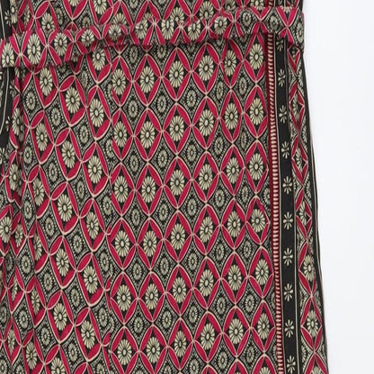 NEXT Womens Purple Geometric Viscose Jumpsuit One-Piece Size 3XS Pullover