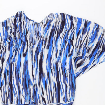 Womens UK Size S F&F Blue Basic Blouse