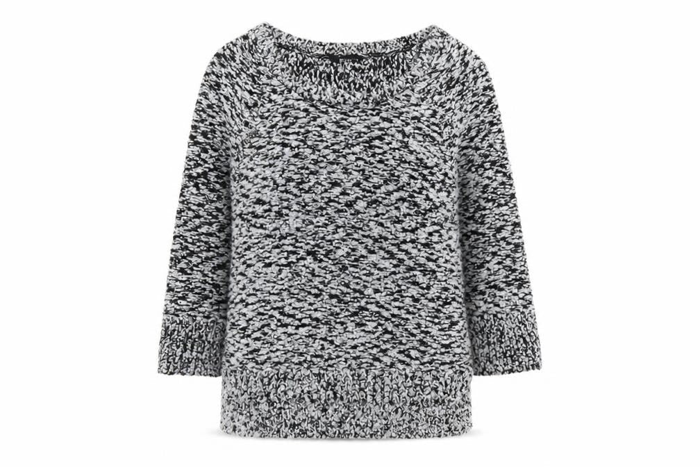 F&F Womens Black Round Neck Acrylic Pullover Jumper Size 10