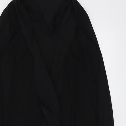 NEXT Womens Black Polyester Shirt Dress Size 8 Collared Pullover