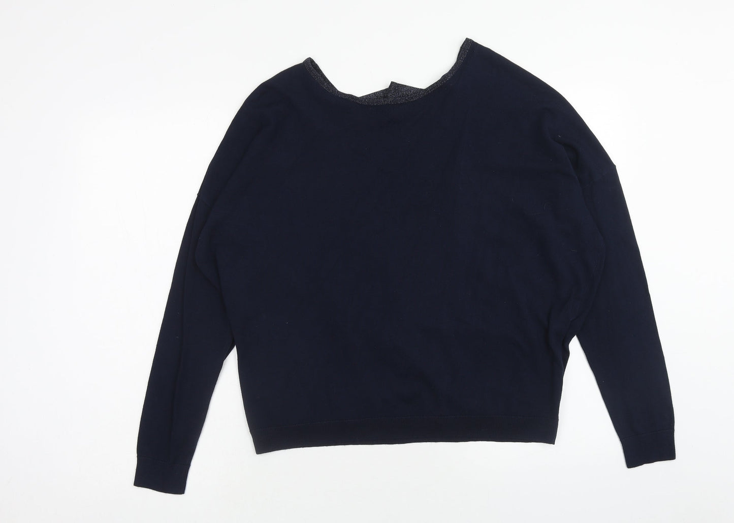 Womens UK Size 18 Red Herring Blue Pullover Jumper