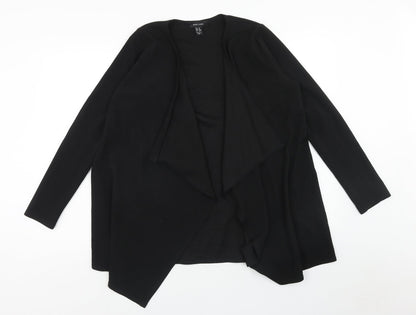 Womens UK Size M New Look Black Wrap T-Shirt
