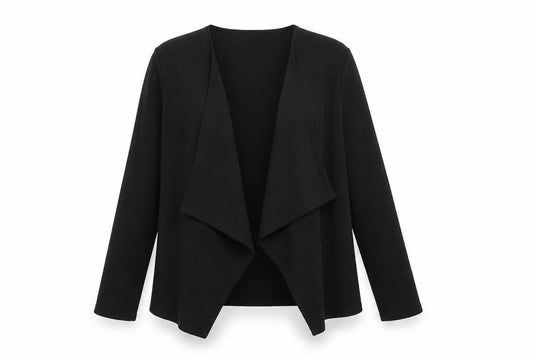 Womens UK Size M New Look Black Wrap T-Shirt