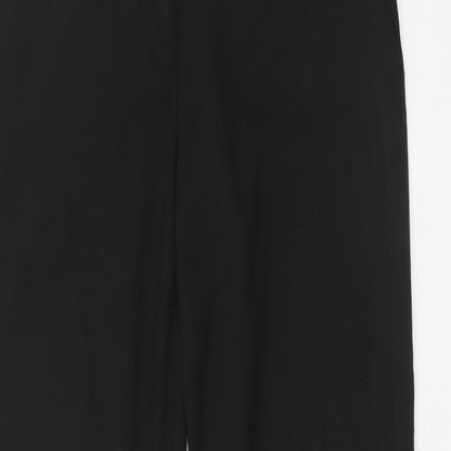 Womens UK Size 10 H&M Regular Fit  Black Trousers