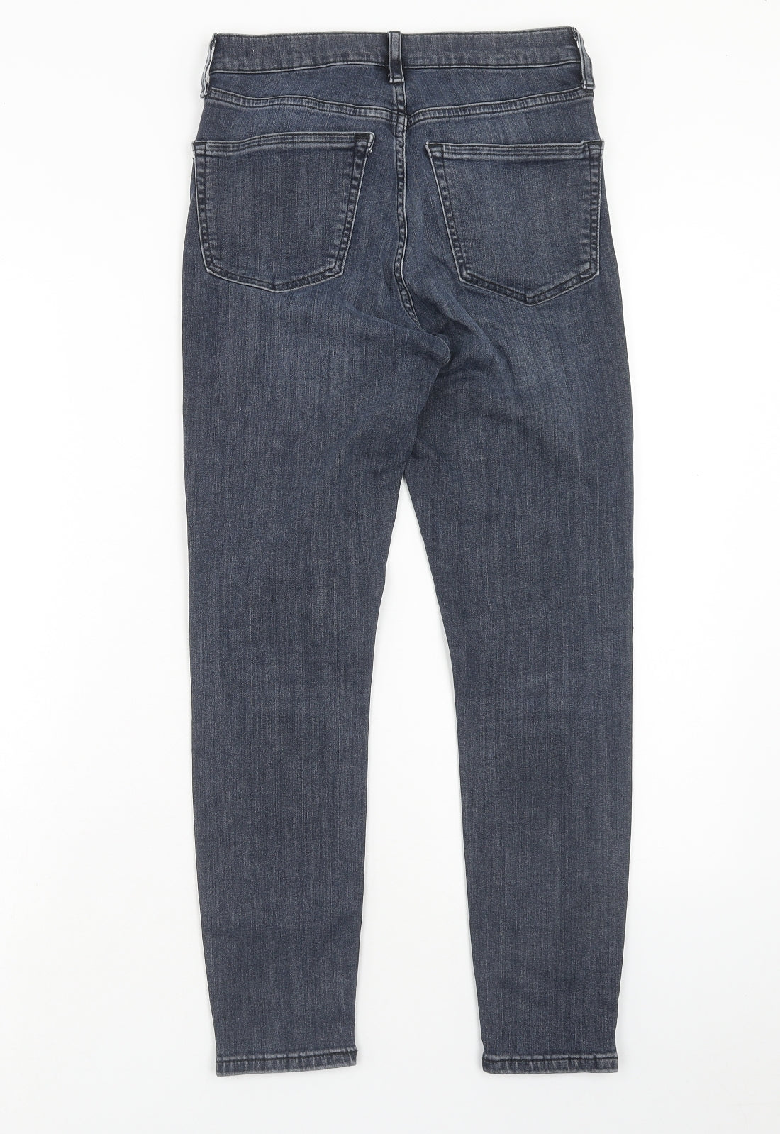 Topshop Womens Blue Cotton Skinny Jeans Size 28 L30 in Regular Zip