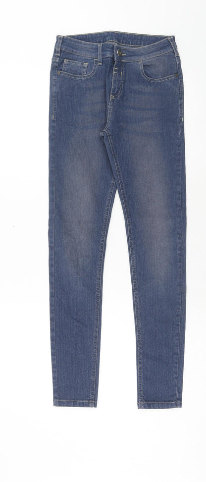 Womens UK Size 26 in Vicunha Regular Fit Skinny Blue Jeans