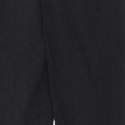 Marks and Spencer Womens Black Cotton Skinny Jeans Size 10 Regular Zip