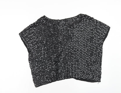 Womens UK Size L Wallis Black Cardigan Jumper