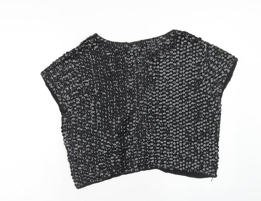 Womens UK Size L Wallis Black Cardigan Jumper