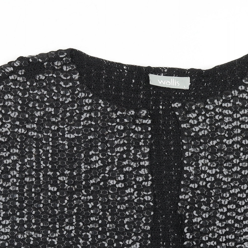Womens UK Size L Wallis Black Cardigan Jumper