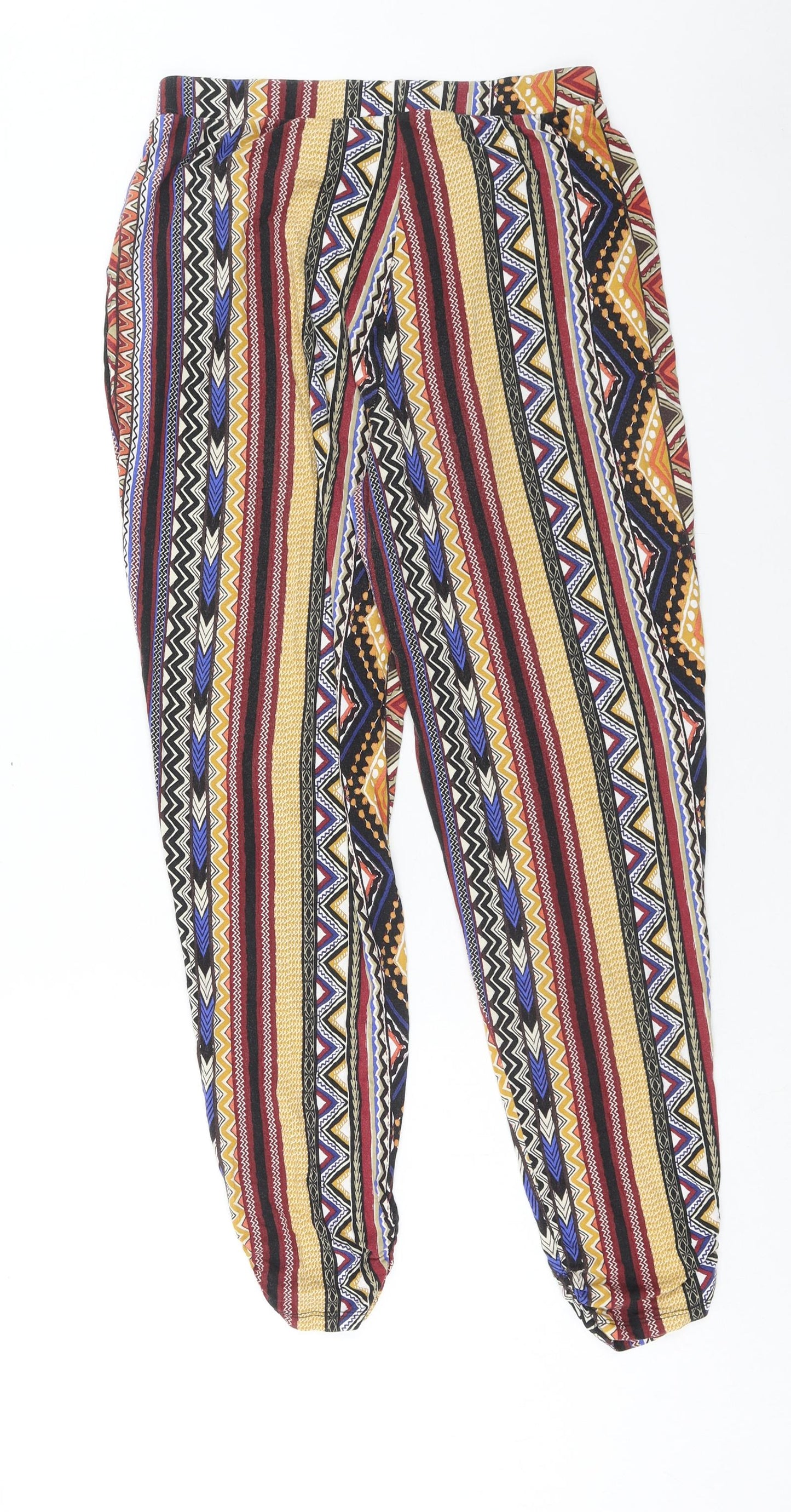 Womens UK Size 12 papaya Regular Fit Windbreaker Multicoloured Trousers